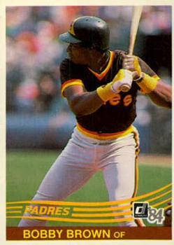 #478 Bobby Brown - San Diego Padres - 1984 Donruss Baseball