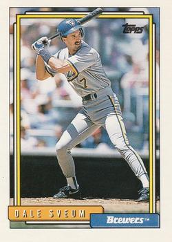 #478 Dale Sveum - Milwaukee Brewers - 1992 Topps Baseball