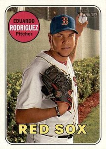 #478 Eduardo Rodriguez - Boston Red Sox - 2018 Topps Heritage Baseball