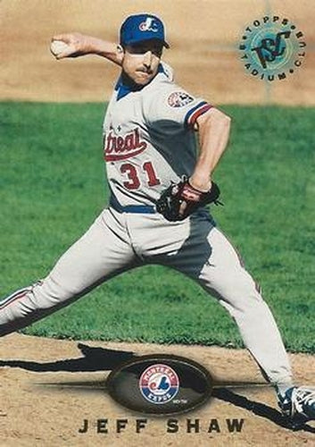 #478 Jeff Shaw - Montreal Expos - 1995 Stadium Club Baseball