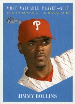 #478 Jimmy Rollins - Philadelphia Phillies - 2010 Topps Heritage Baseball