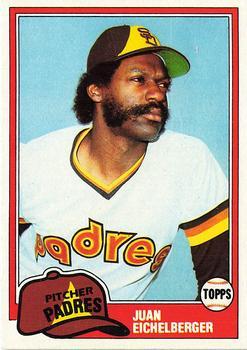 #478 Juan Eichelberger - San Diego Padres - 1981 Topps Baseball