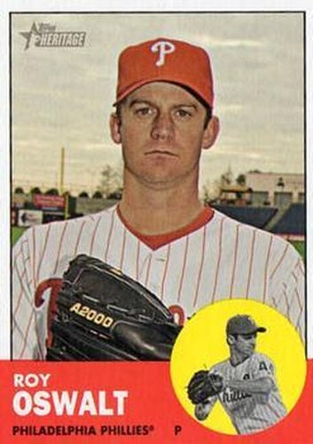 #478 Roy Oswalt - Philadelphia Phillies - 2012 Topps Heritage Baseball