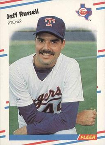 #478 Jeff Russell - Texas Rangers - 1988 Fleer Baseball