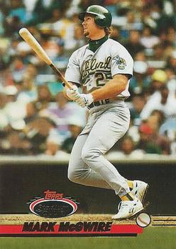 #478 Mark McGwire - Oakland Athletics - 1993 Stadium Club Baseball