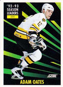 #478 Adam Oates - Boston Bruins - 1993-94 Score Canadian Hockey