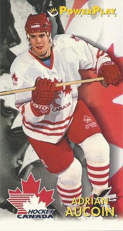 #478 Adrian Aucoin - Canada - 1993-94 Fleer PowerPlay Hockey