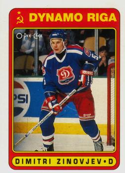 #478 Dmitri Zinovjev - Dinamo Riga - 1990-91 O-Pee-Chee Hockey