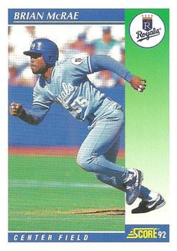 #478 Brian McRae - Kansas City Royals - 1992 Score Baseball