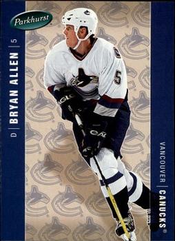 #478 Bryan Allen - Vancouver Canucks - 2005-06 Parkhurst Hockey
