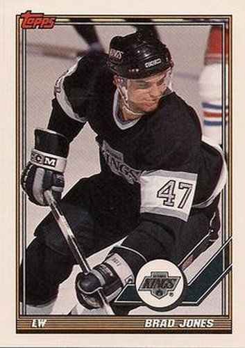 #478 Brad Jones - Los Angeles Kings - 1991-92 Topps Hockey