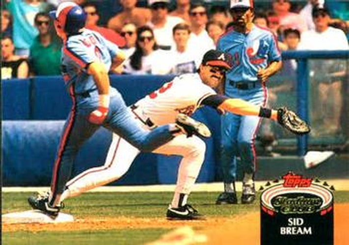 #478 Sid Bream - Atlanta Braves - 1992 Stadium Club Baseball