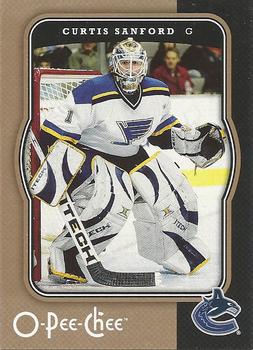 #479 Curtis Sanford - Vancouver Canucks - 2007-08 O-Pee-Chee Hockey
