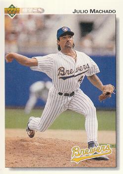 #479 Julio Machado - Milwaukee Brewers - 1992 Upper Deck Baseball