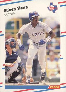 #479 Ruben Sierra - Texas Rangers - 1988 Fleer Baseball