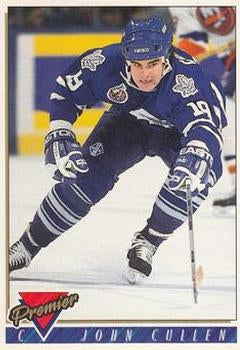 #479 John Cullen - Toronto Maple Leafs - 1993-94 Topps Premier Hockey