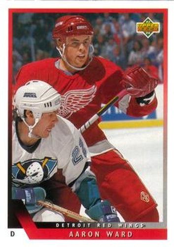 #479 Aaron Ward - Detroit Red Wings - 1993-94 Upper Deck Hockey