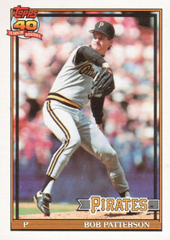 #479 Bob Patterson - Pittsburgh Pirates - 1991 Topps Baseball