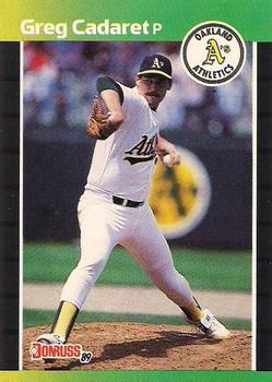 #479 Greg Cadaret - Oakland Athletics - 1989 Donruss Baseball