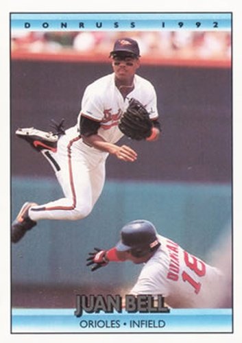 #479 Juan Bell - Baltimore Orioles - 1992 Donruss Baseball
