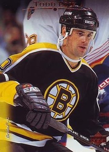 #479 Todd Elik - Boston Bruins - 1995-96 Upper Deck Hockey