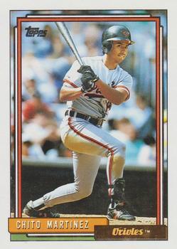 #479 Chito Martinez - Baltimore Orioles - 1992 Topps Baseball