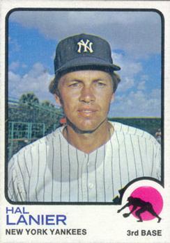 #479 Hal Lanier - New York Yankees - 1973 Topps Baseball