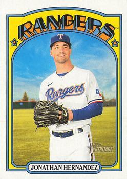 #479 Jonathan Hernandez - Texas Rangers - 2021 Topps Heritage Baseball