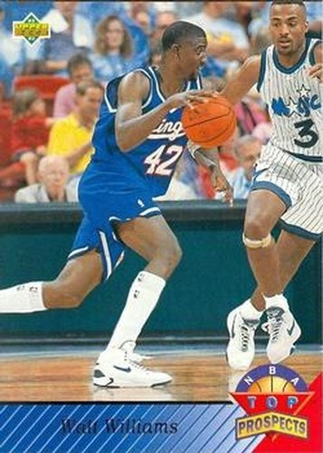 #479 Walt Williams - Sacramento Kings - 1992-93 Upper Deck Basketball