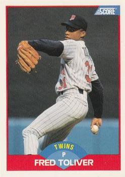 #479 Fred Toliver - Minnesota Twins - 1989 Score Baseball