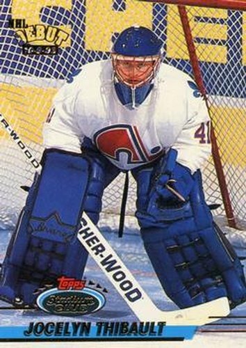 #479 Jocelyn Thibault - Quebec Nordiques - 1993-94 Stadium Club Hockey