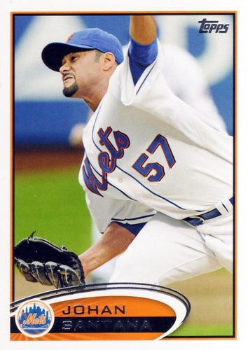 #479 Johan Santana - New York Mets - 2012 Topps Baseball