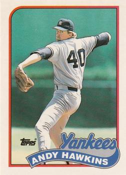#47T Andy Hawkins - New York Yankees - 1989 Topps Traded Baseball