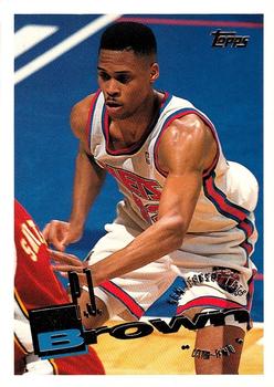 #47 P.J. Brown - New Jersey Nets - 1995-96 Topps Basketball