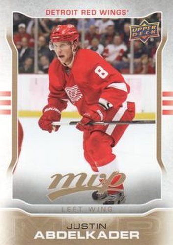 #47 Justin Abdelkader - Detroit Red Wings - 2014-15 Upper Deck MVP Hockey