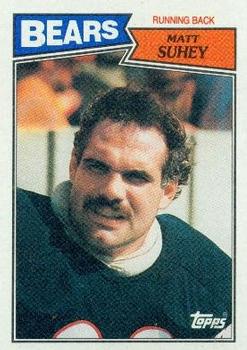 #47 Matt Suhey - Chicago Bears - 1987 Topps Football