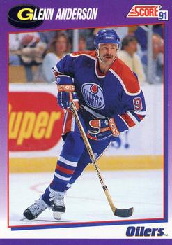 #47 Glenn Anderson - Edmonton Oilers - 1991-92 Score American Hockey