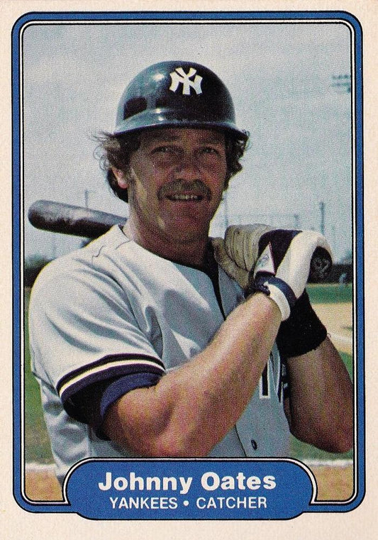#47 Johnny Oates - New York Yankees - 1982 Fleer Baseball
