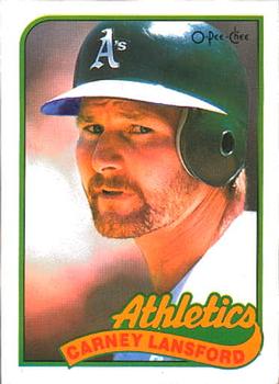 #47 Carney Lansford - Oakland Athletics - 1989 O-Pee-Chee Baseball
