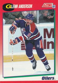 #47 Glenn Anderson - Edmonton Oilers - 1991-92 Score Canadian Hockey