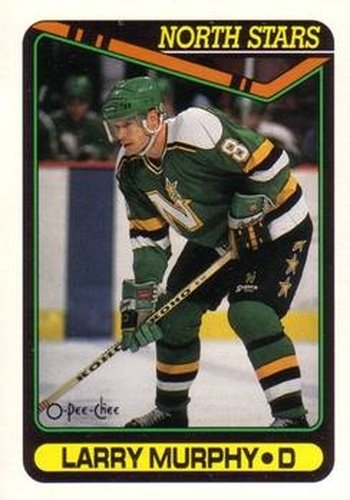 #47 Larry Murphy - Minnesota North Stars - 1990-91 O-Pee-Chee Hockey