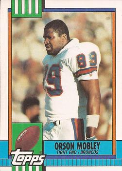 #47 Orson Mobley - Denver Broncos - 1990 Topps Football