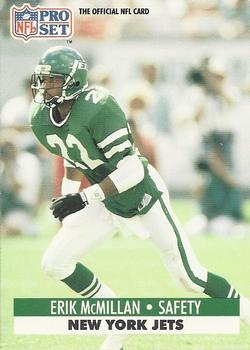 #247 Erik McMillan - New York Jets - 1991 Pro Set Football