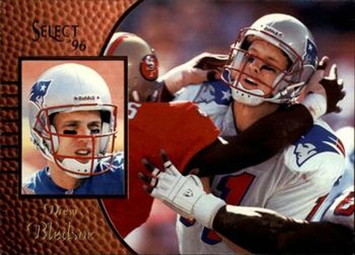 #47 Drew Bledsoe - New England Patriots - 1996 Select Football