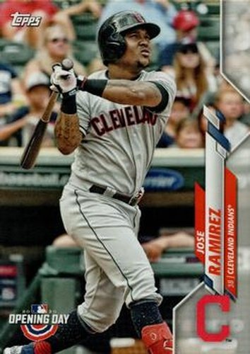 #47 Jose Ramirez - Cleveland Indians - 2020 Topps Opening Day Baseball