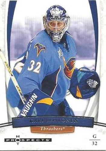 #47 Kari Lehtonen - Atlanta Thrashers - 2007-08 Fleer Hot Prospects Hockey