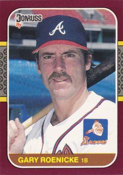 #47 Gary Roenicke - Atlanta Braves - 1987 Donruss Opening Day Baseball