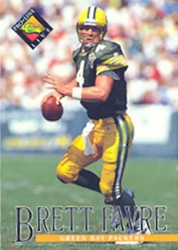 #47 Brett Favre - Green Bay Packers - 1994 Pro Line Live Football