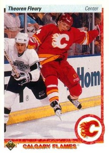 #47 Theoren Fleury - Calgary Flames - 1990-91 Upper Deck Hockey