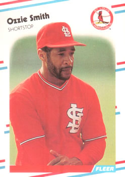 #47 Ozzie Smith - St. Louis Cardinals - 1988 Fleer Baseball
